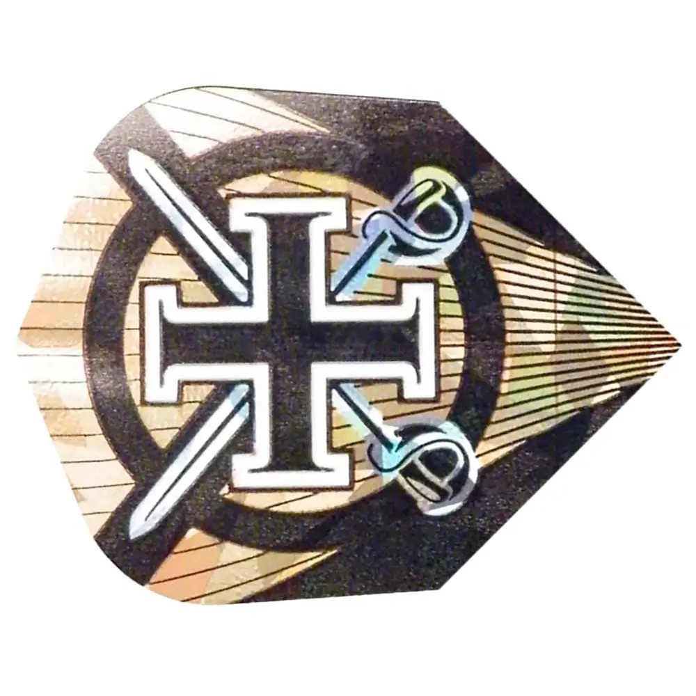 Plumas Harrows Darts Hologram Standard Cruz Espadas1612 vista 2