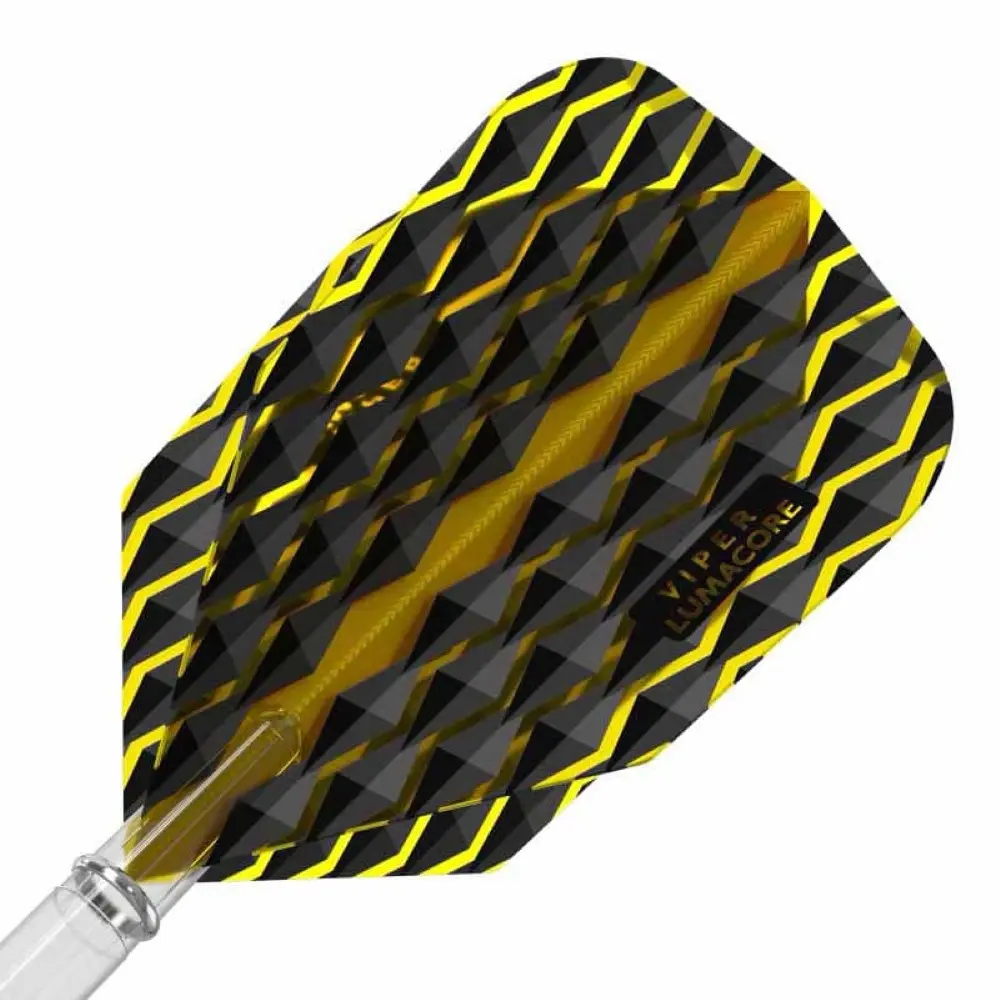 Pluma Dardos Viper Flights Lumacore  Standard Yellow Black30-6200 vista 3