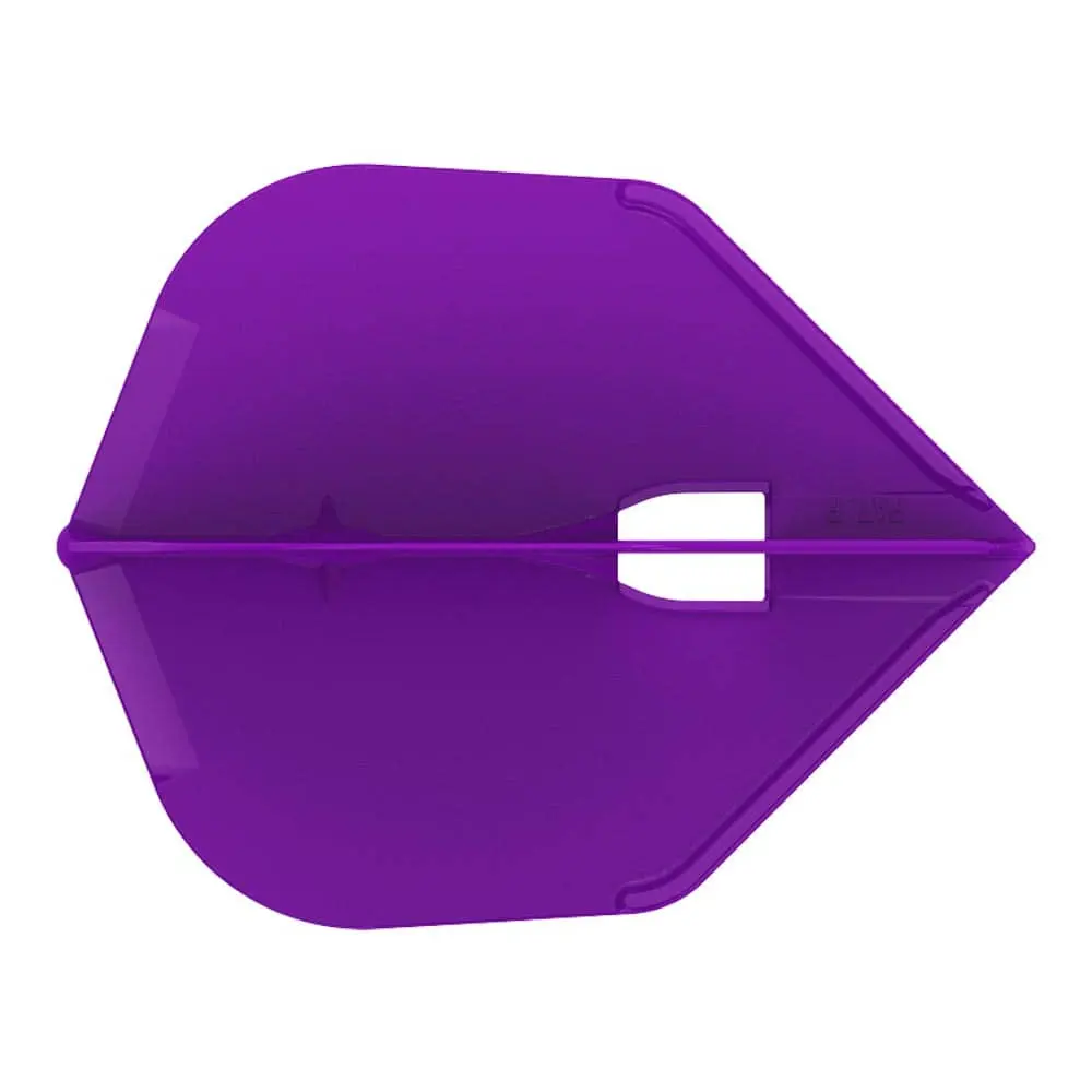 Plumas L-style Champagne Flights L3PRO Shape Deep Purple vista 3