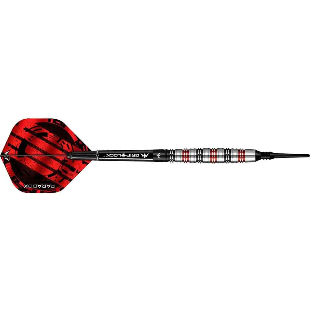 Dardos Mission Paradox M2 Curved Nego Rojo 90% Tungsteno 19g Profesionales