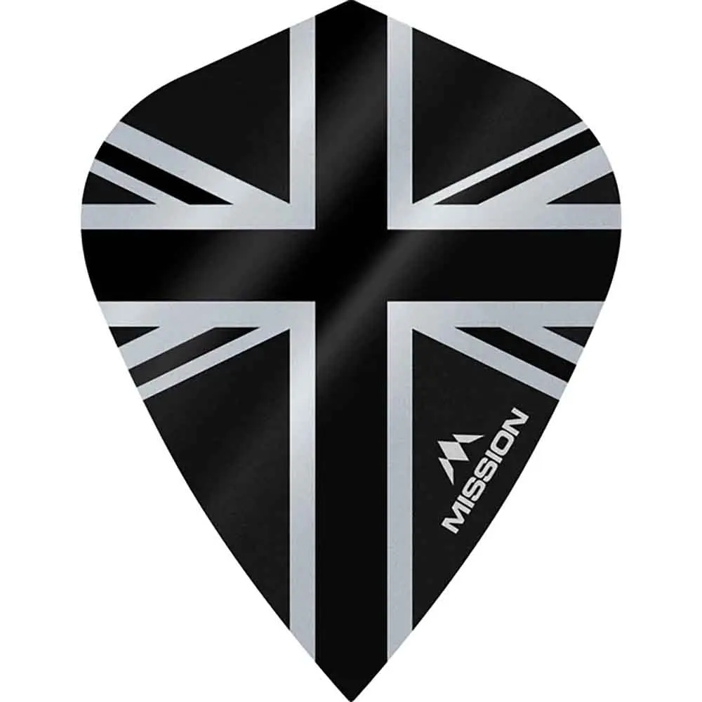 Plumas Mission Darts Kite Alliance Union Jack NegroF3095