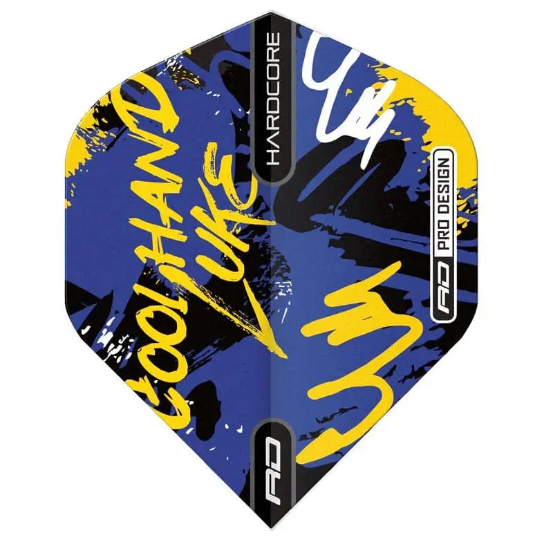 Plumas Flights Red Dragon Luke Humphries Graffiti Blue H/coreF6866