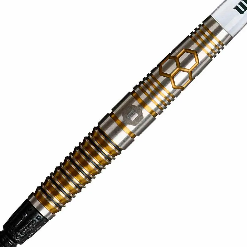 Dardos Unicorn Hexium 3 Black Gold 90% Tungsteno 23g Profesionales vista 4