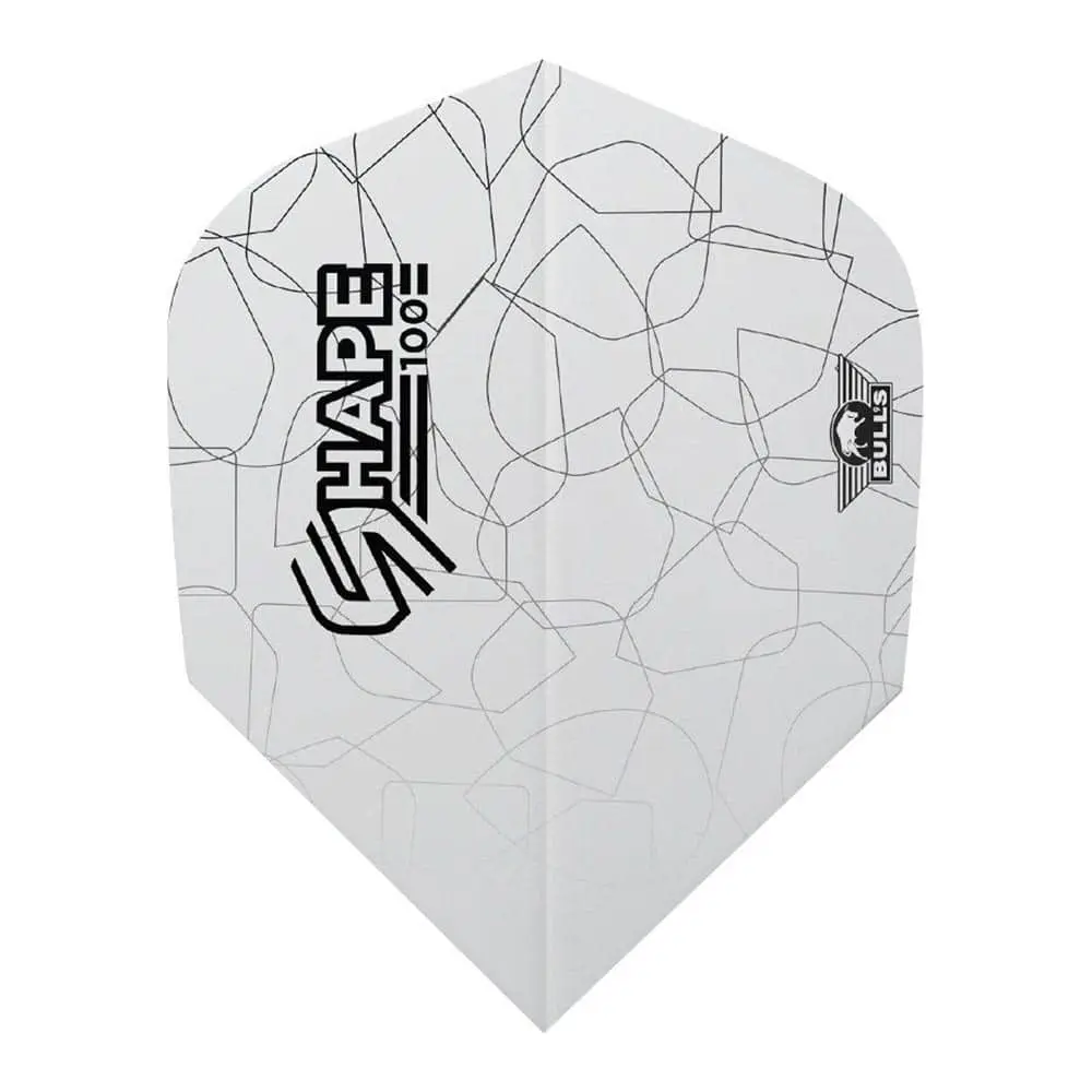 Plumas Bulls Darts Shape 100 White ShapeBU-50936