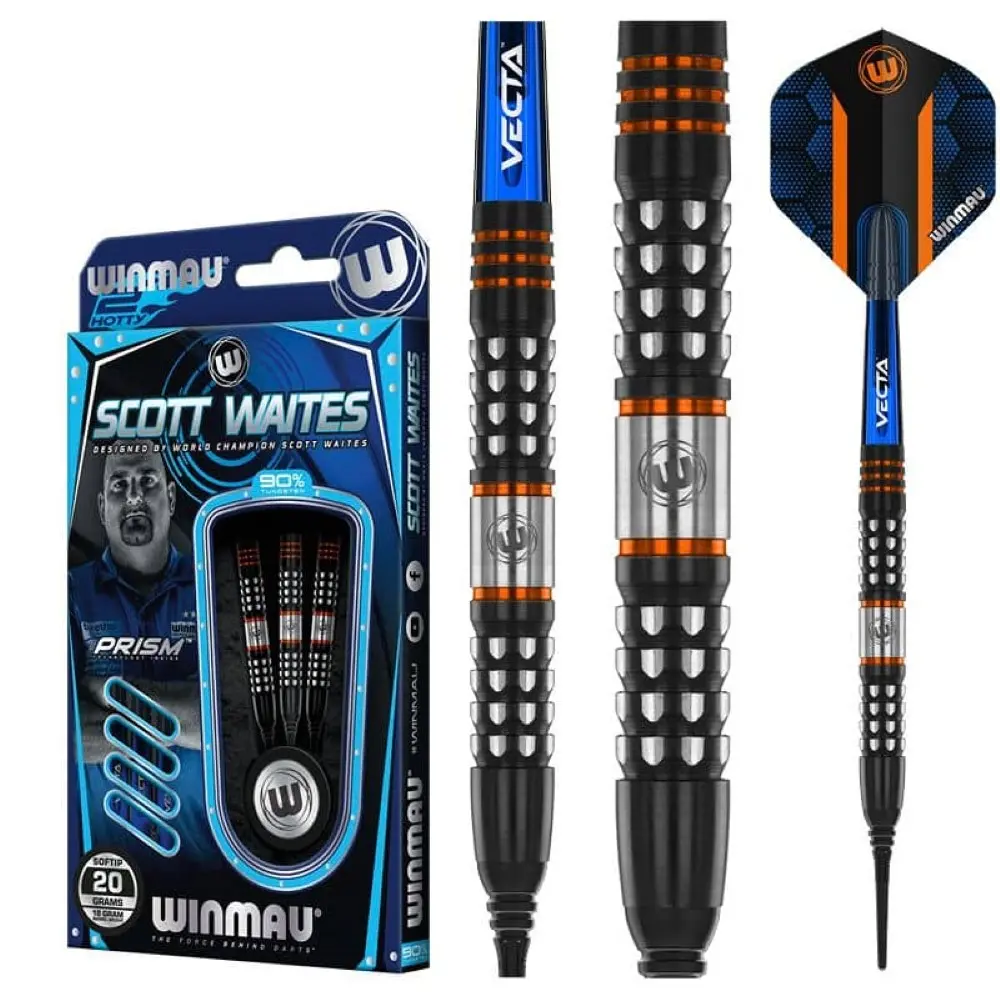 Dardos Winmau Scott Waites 20 90% Tungsteno 18g Profesionales vista 4