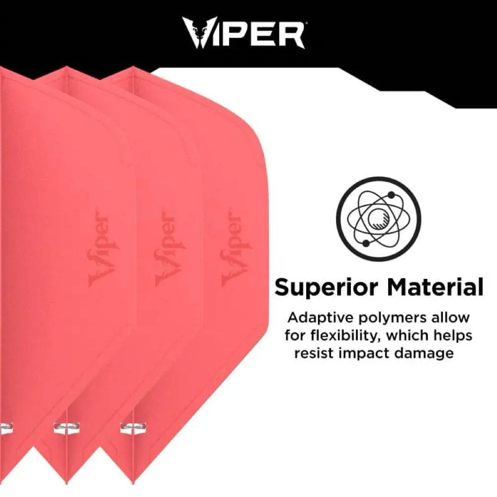 Pluma Dardos Viper Cool Flights Standard Red30-7726 vista 2