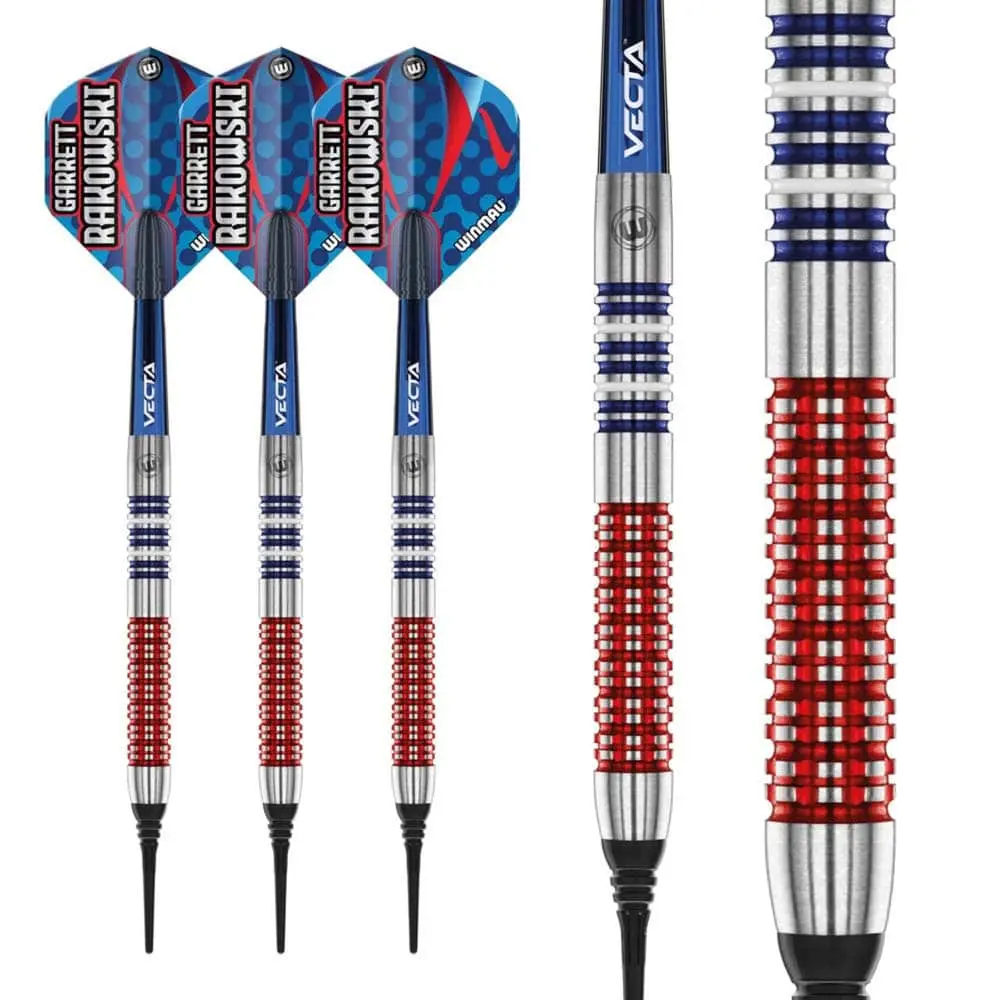 Dardos Winmau Garrett Rakowski 20 90% Tungsteno 20g Profesionales vista 4
