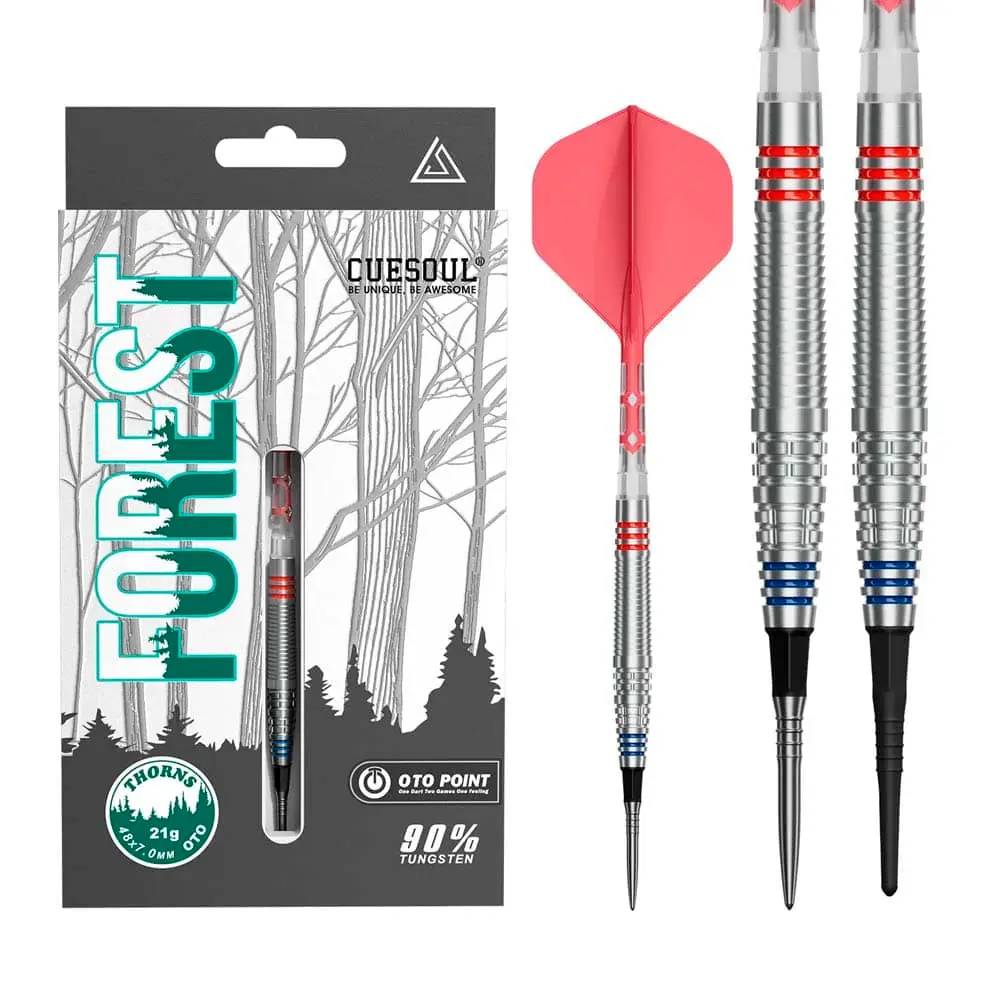 Dardos Cuesoul Forest Thorns OTO 90% Tungsteno 21g Profesionales