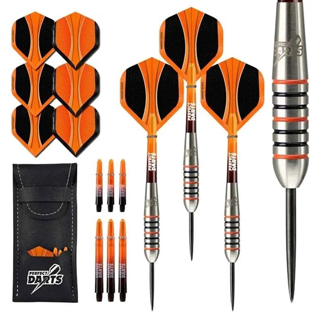 Dardos Perfect Darts Solarfox 3 Torpedo Negro Naranja 90% 22gD3551