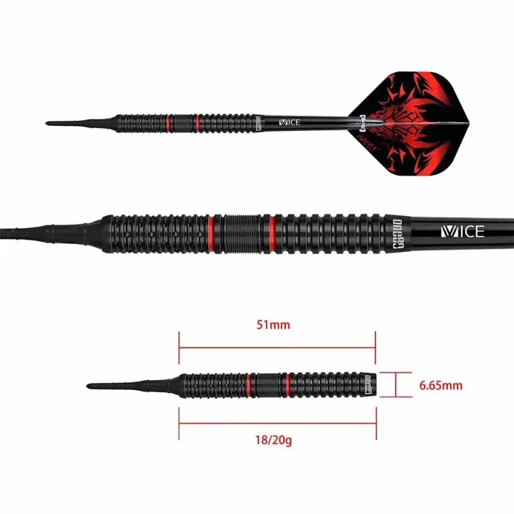 Dardos One80 Jim Willians 90% Tungsteno 18g Profesionales vista 3