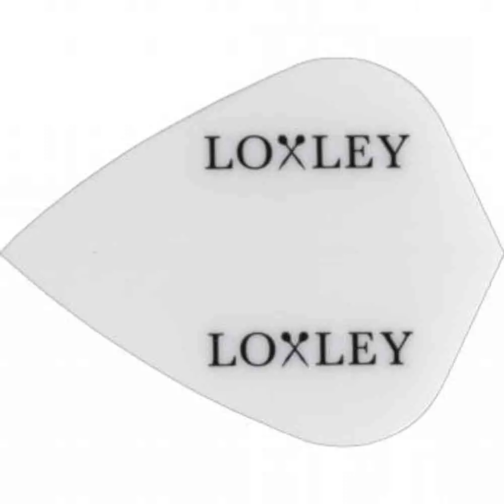 Plumas Loxley  Darts Blanca Logo Kite vista 2