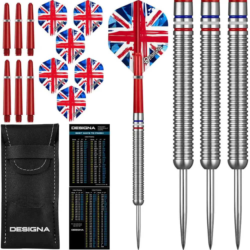 Dardos Designa Patriot X Darts Gran Bretaña 90% 22gD0747