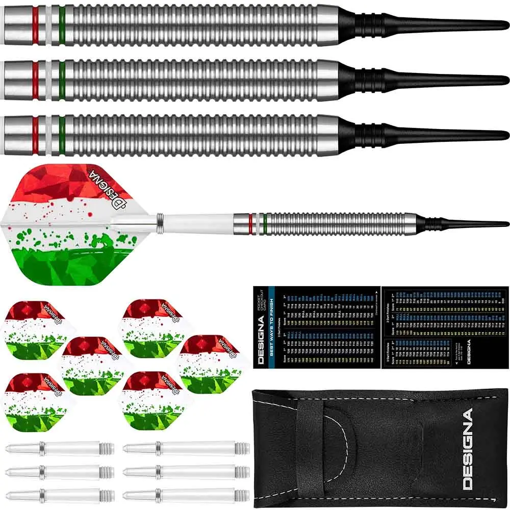 Dardos Designa Patriot X Darts Italia 90% Tungsteno 20g Profesionales vista 2