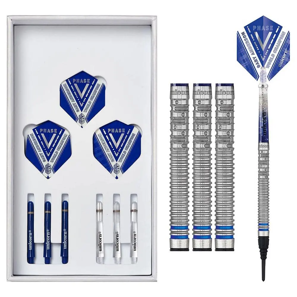 Dardos Unicorn W.C. Gary Anderson Phase 5 70% Tungsteno 18g vista 4