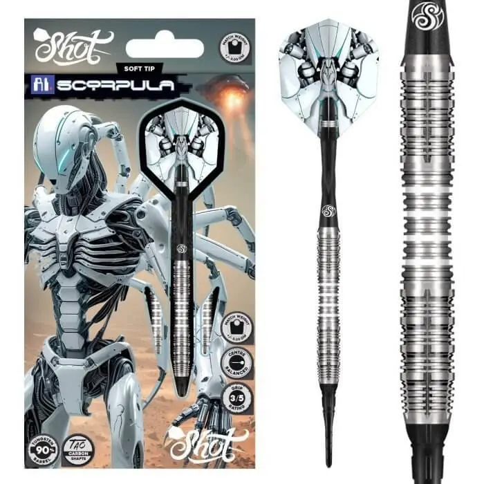 Dardos Shot AI Scorpula SofttipSH- 90% Tungsteno 20g Profesionales vista 5