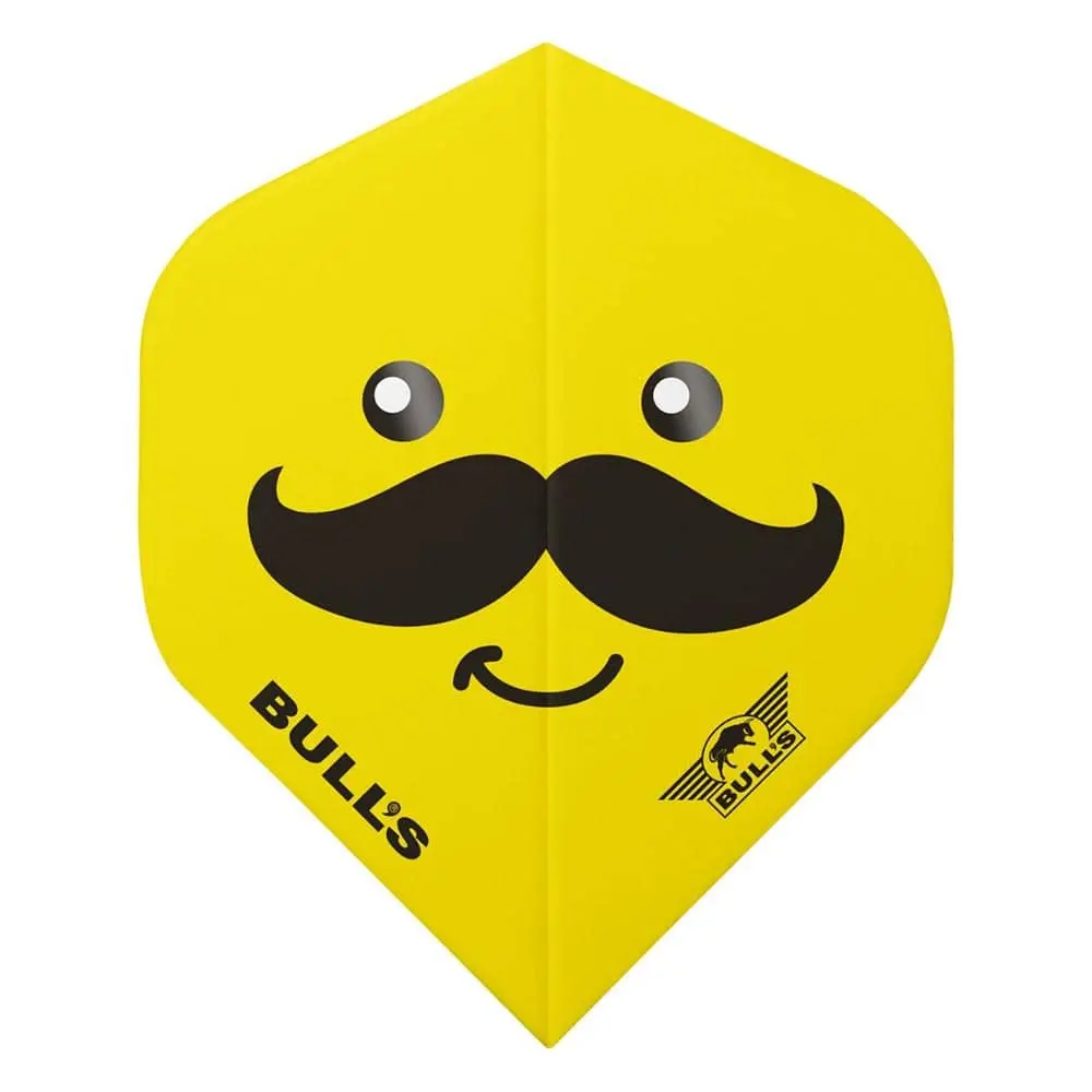 Plumas Bulls Darts Smiley 100 Mustache Standard50890