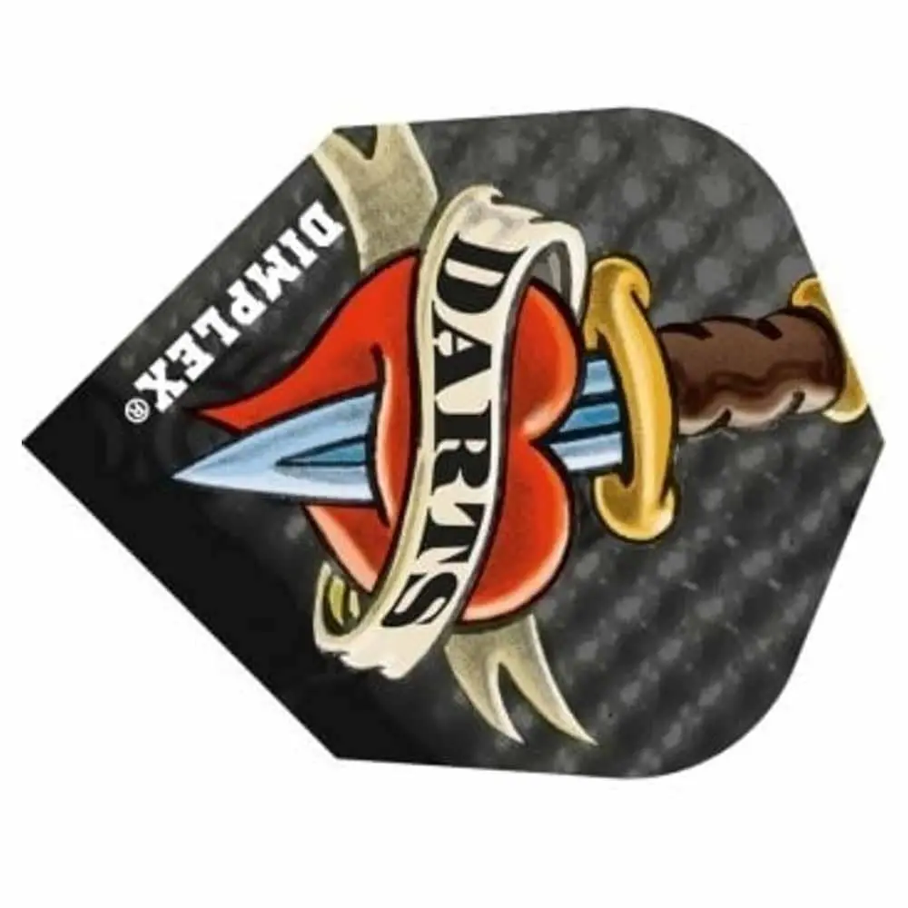 Plumas Harrows Darts Dimplex Dagger And Heart4027 vista 2