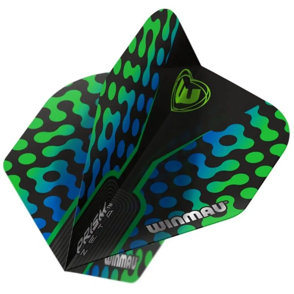 Plumas Winmau Darts Prism Zeta Black Green Blue6915.309 vista 2