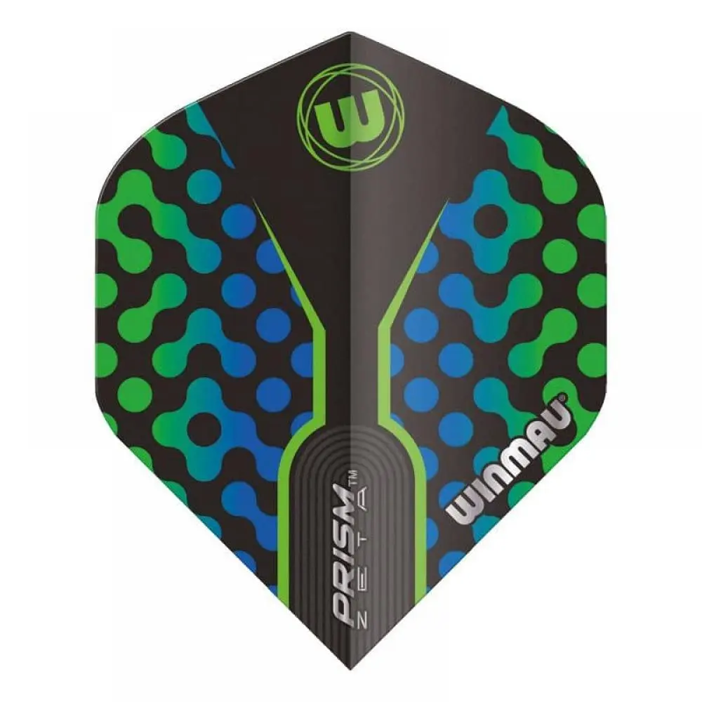 Plumas Winmau Darts Prism Zeta Black Green Blue6915.309