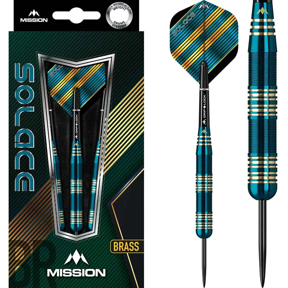 Dardos Solace M2 Mission Laton Verde 25g Punta AceroD1582 vista 3
