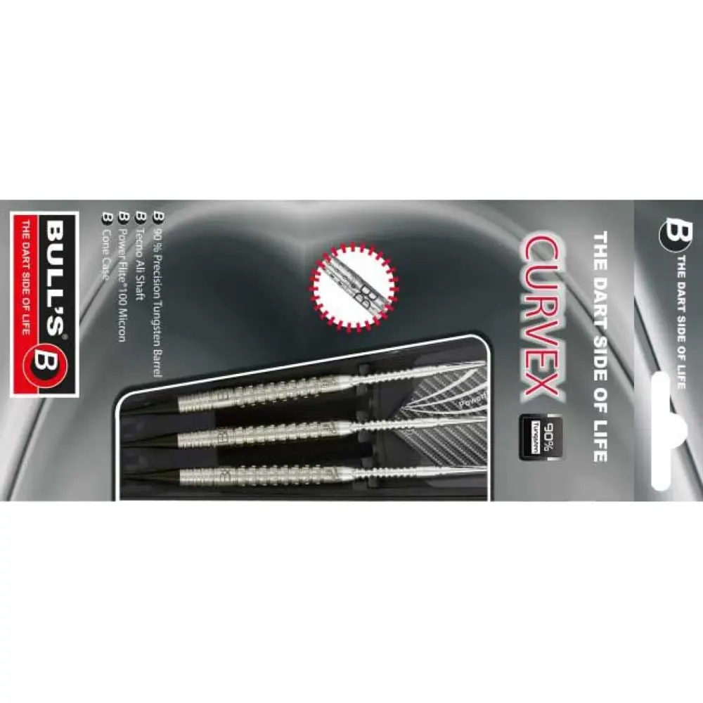 Dardos Bulls DE Curvex 90% Tungsteno 18g Profesionales vista 3