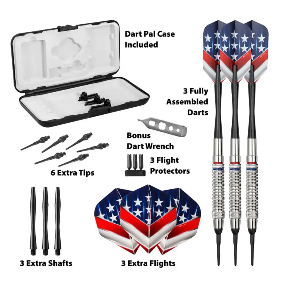 Dardos Fat Cat Darts Support Our Troops Nickel 20--20 Latón Iniciación vista 2