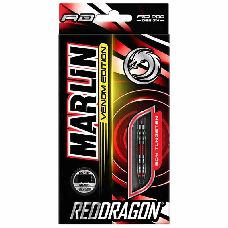 Dardos Red Dragon Marlin Venon 90% Tungsteno 20g Profesionales vista 4