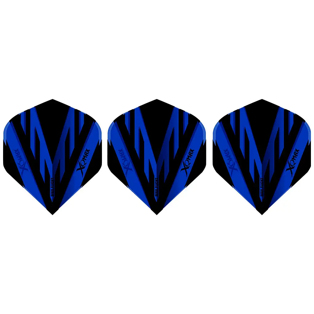 Plumas Flights XQMax Darts Standard Blue vista 2