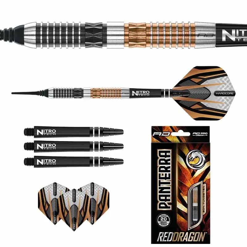 Dardos Red Dragon Panterra 90% Tungsteno 18g Profesionales vista 3
