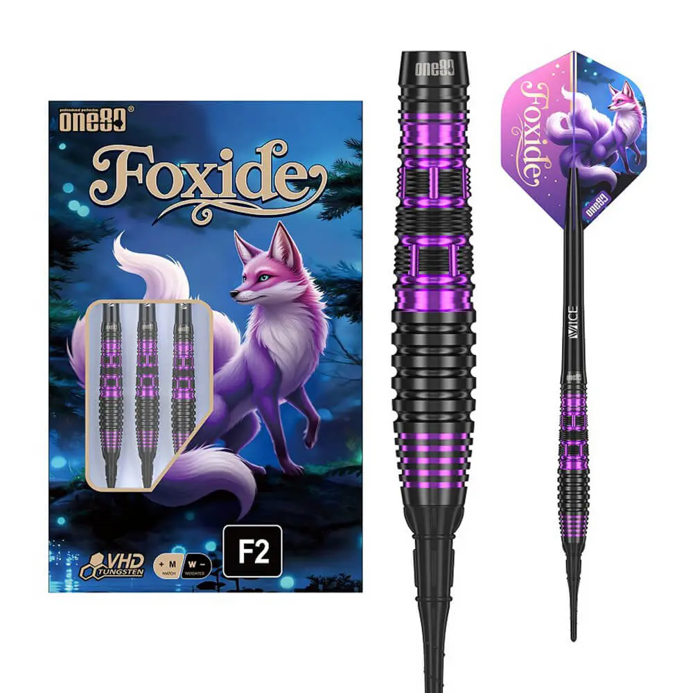 Dardos One80 Foxide F2 Softtip 90% Tungsteno 20g Profesionales vista 5