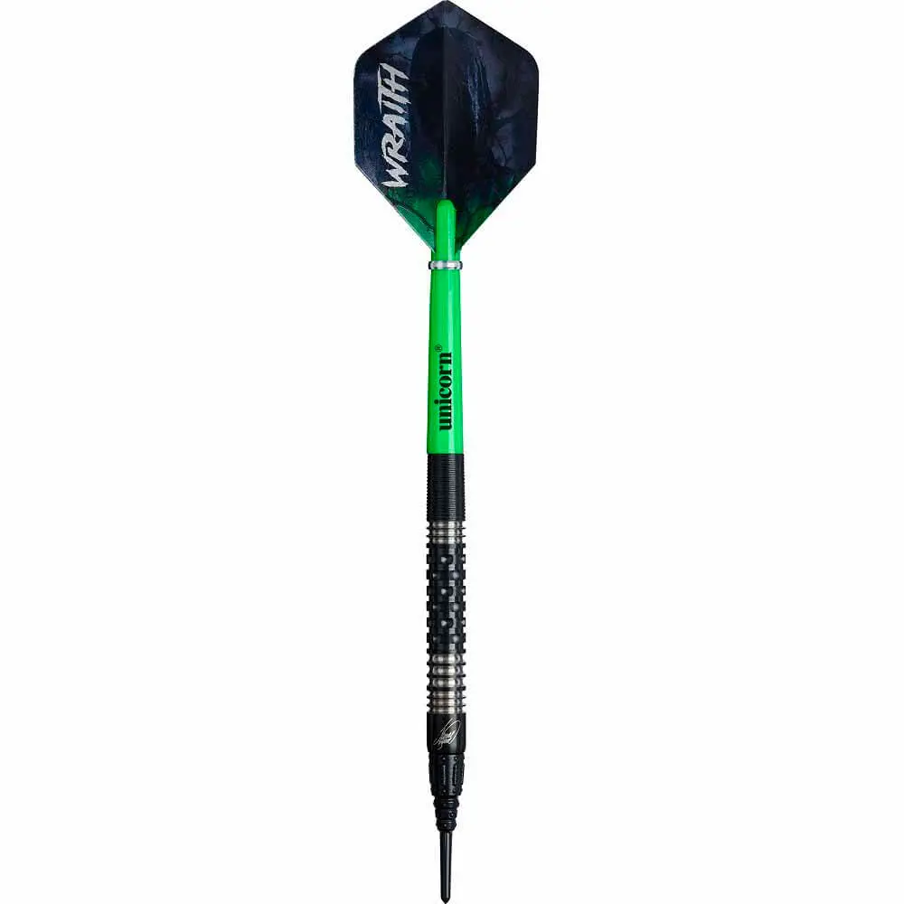 Dardos Unicorn Wraith James Wade Phase 2 P.Plastico 90% Tungsteno 19g Profesionales vista 2