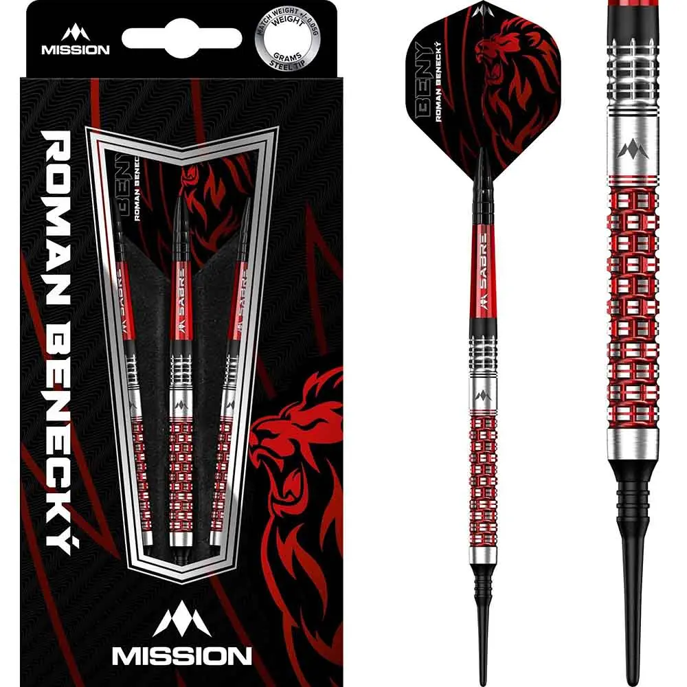 Dardos Mission Roman Benecky 90% Tungsteno 18g Profesionales vista 3