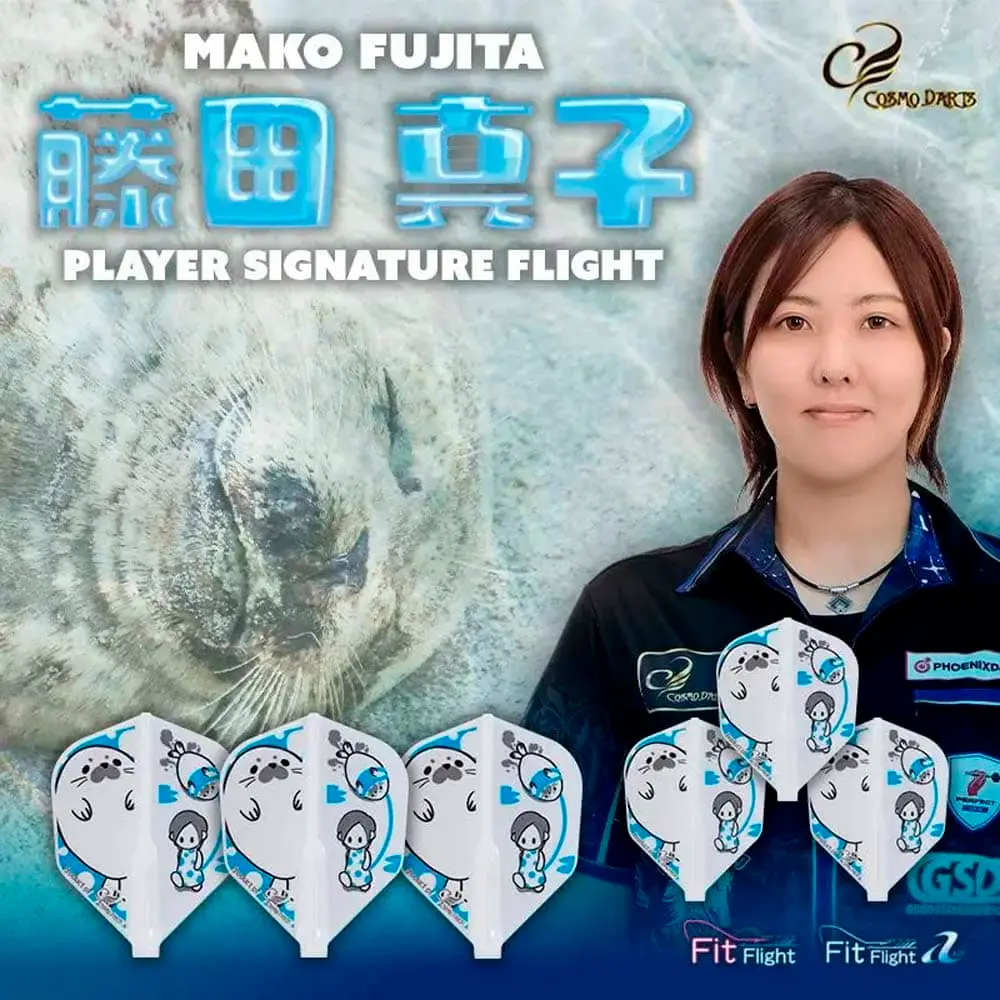 Plumas Fit Flight Mako Fujita Shape Blanco vista 3