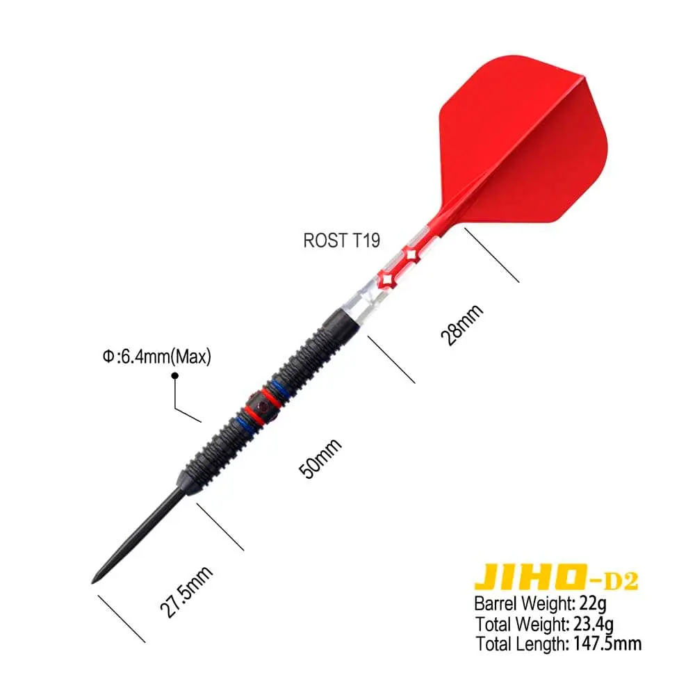 Dardos Cuesoul Jiho D2 Steel 90% 22gCSJH-90Y22 vista 2