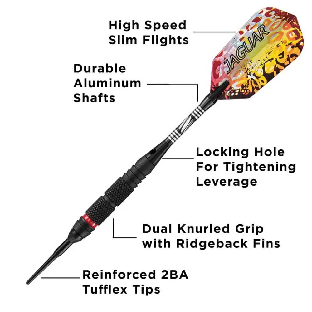 Dardos Viper Jaguar Darts 21--18 80% Tungsteno Alto Rendimiento vista 6