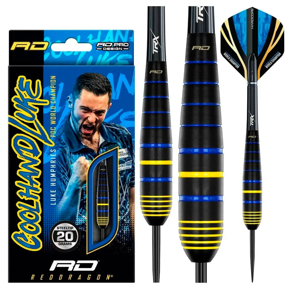 Dardos Red Dragon Luke Humphries World Champion Latón Punta de Acero 22g vista 3