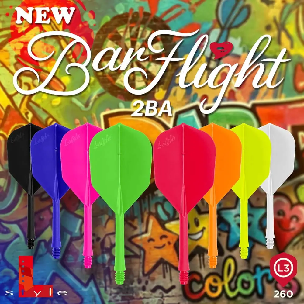 Plumas L-Style BarFlight L3 Shape Naranja Neon 2ba vista 3