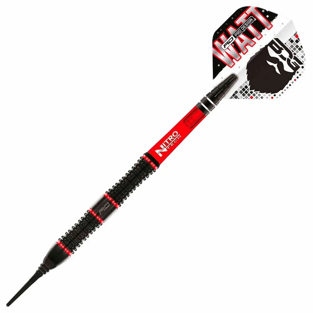 Dardos Red Dragon Jason Watt 90% Tungsteno 22g Profesionales