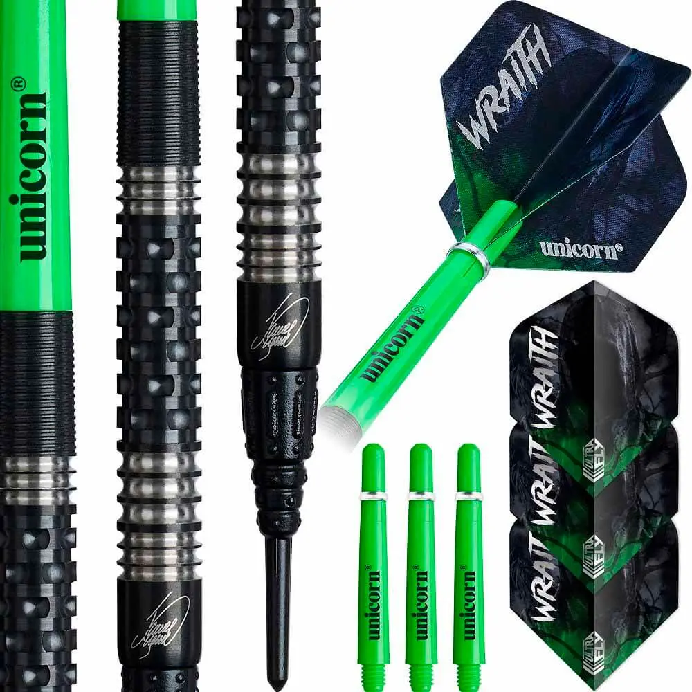 Dardos Unicorn Wraith James Wade Phase 2 P.Plastico 90% Tungsteno 19g Profesionales vista 5