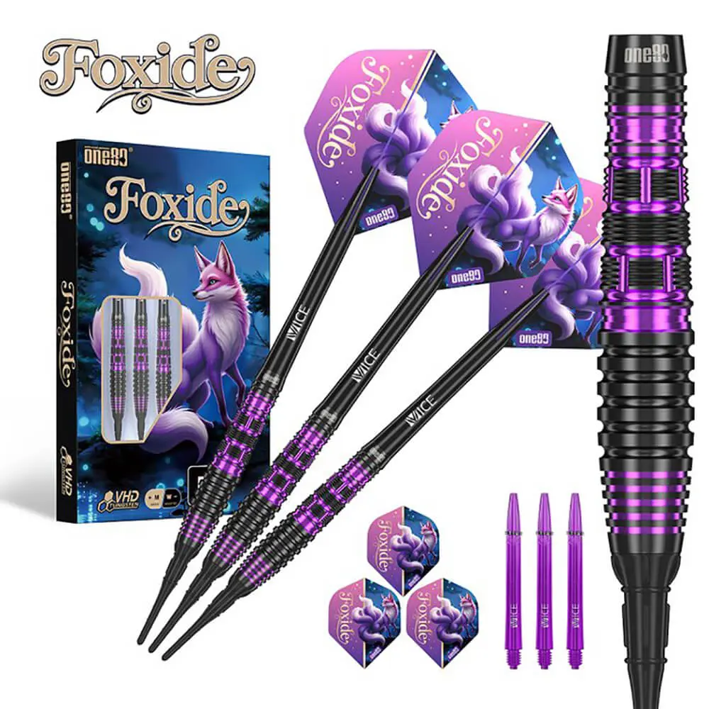 Dardos One80 Foxide F2 Softtip 90% Tungsteno 20g Profesionales vista 3