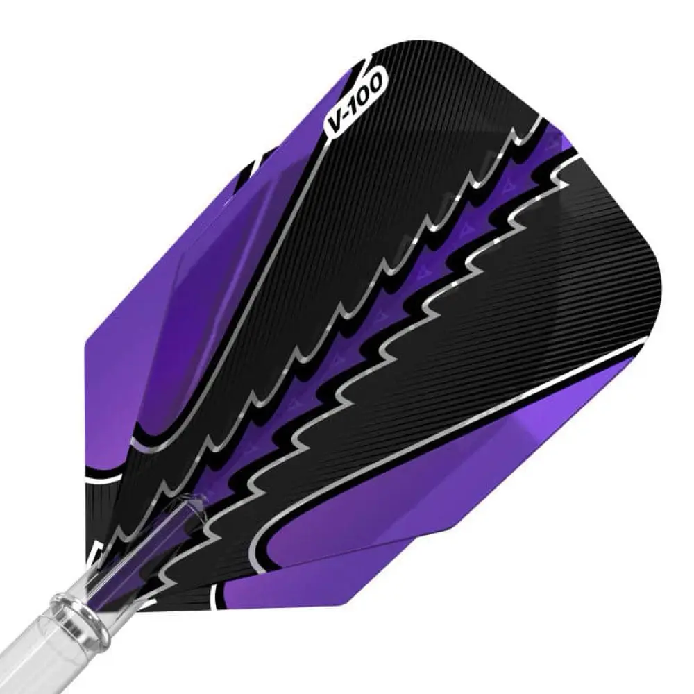 Pluma Dardos Viper Flights Black Flux Standard Purple30-1822 vista 2
