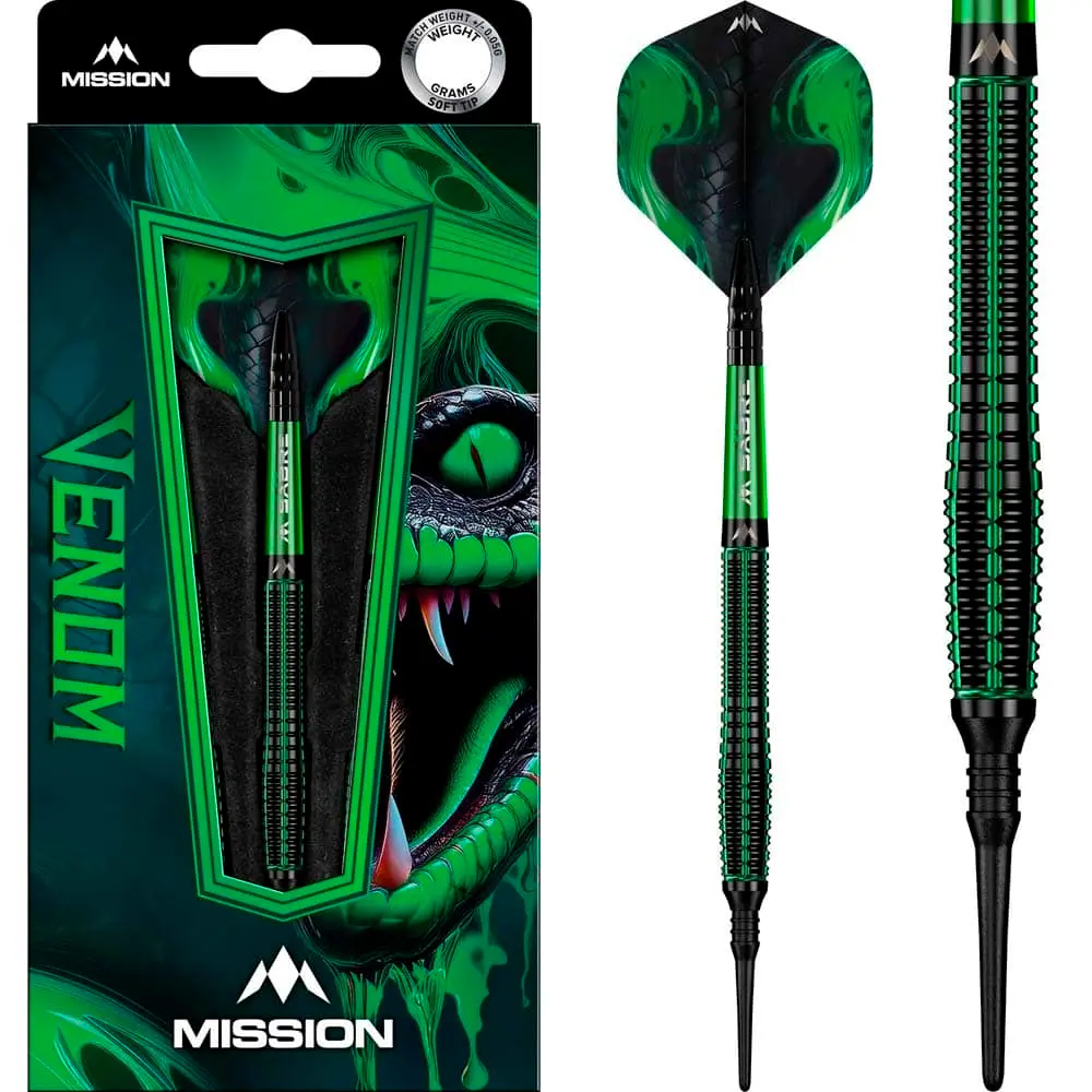 Dardos Mission Venom 90% Tungsteno 20g Profesionales vista 4