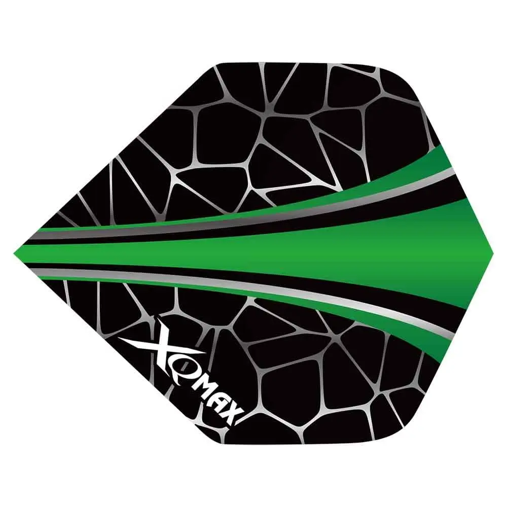 Plumas Flights XQMax Pet Darts Standard Green Crackle8201300 vista 2