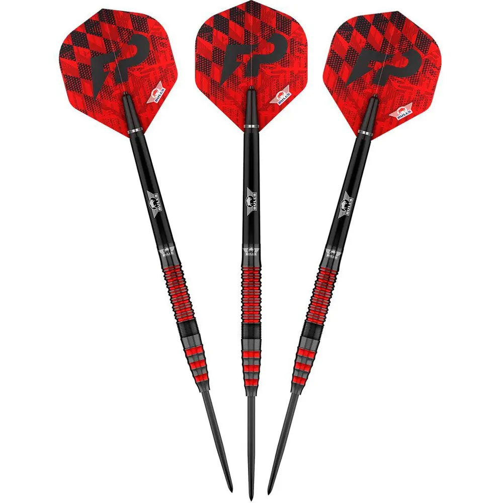 Dardos Bulls Florian Preis Steeltip 90% Tungsteno 23g Profesionales vista 4