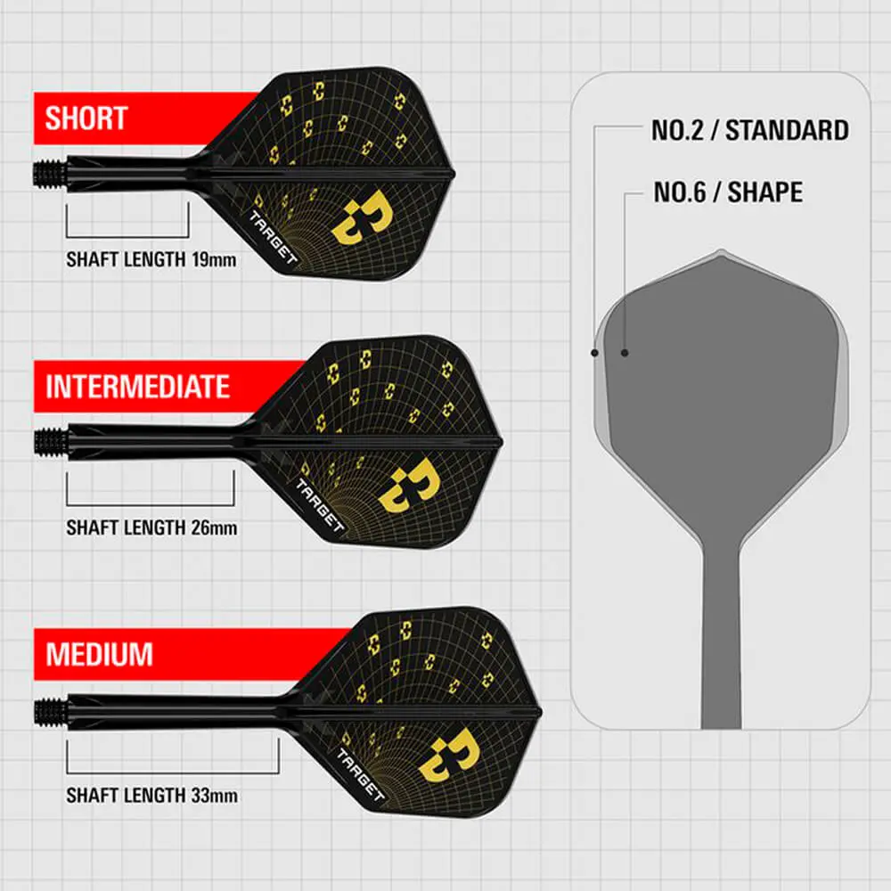 Plumas Target K-Flex Bolide No.6 Shape Medium410168 vista 2