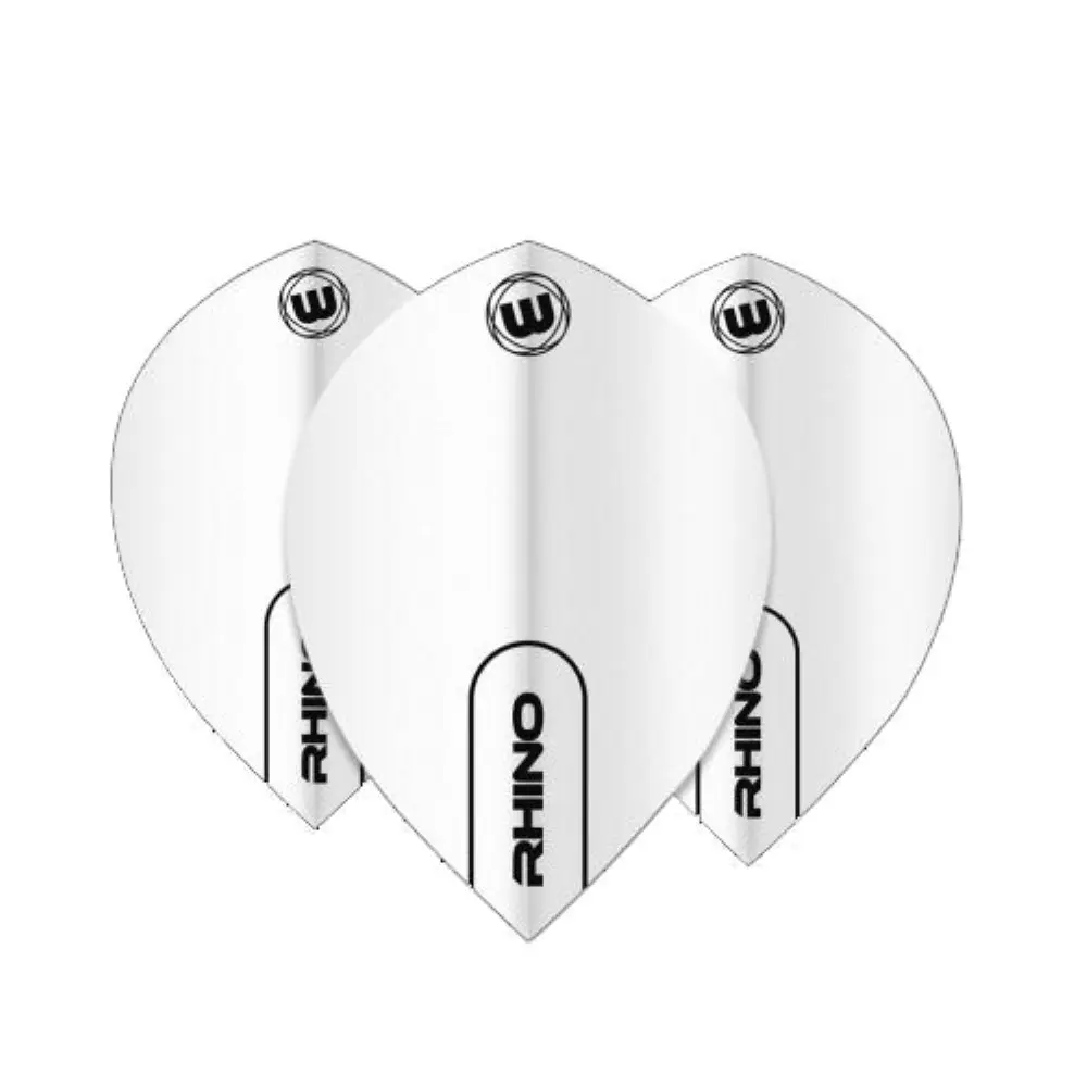Pluma Winmau Darts Rhino Oval Blanco6906.101 vista 2