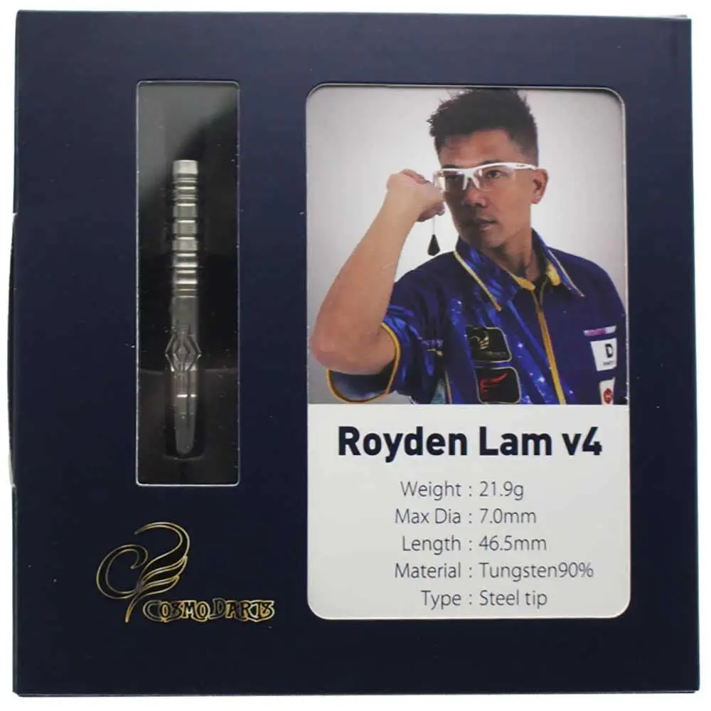 Dardos Cosmo Darts Royden Lam v4 Steel 90% 21.9g vista 4