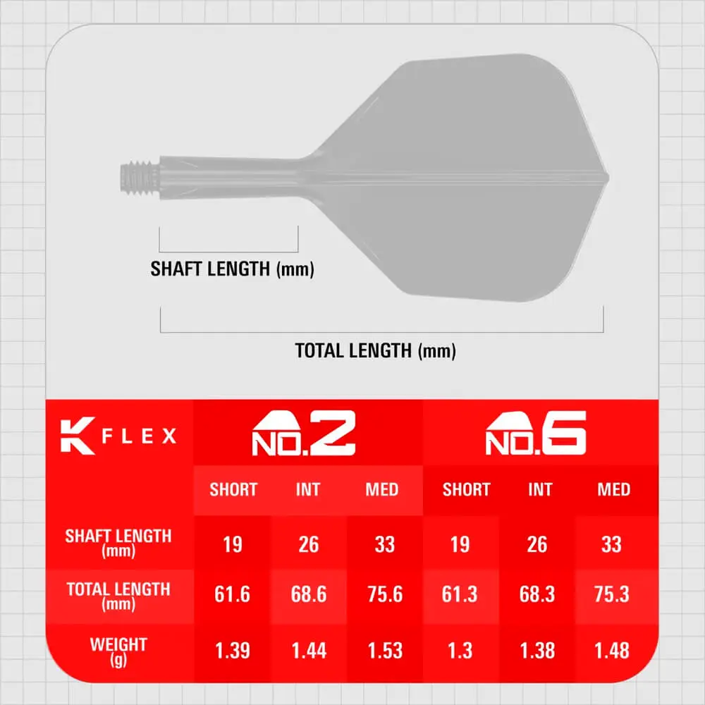 Plumas Target K-Flex Bolide No.6 Shape Medium410168 vista 5