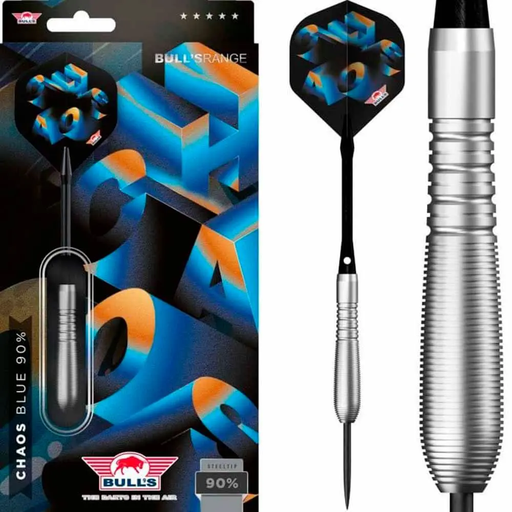 Dardos Bulls Darts Bulls Chaos Blue P.Metal 90% 21g vista 3