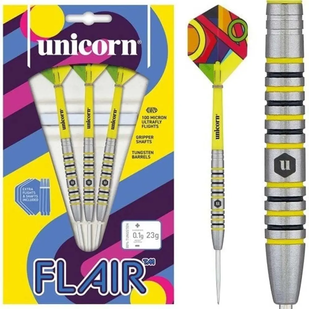 Dardos Unicorn Darts Flair 4 80% 23g vista 3